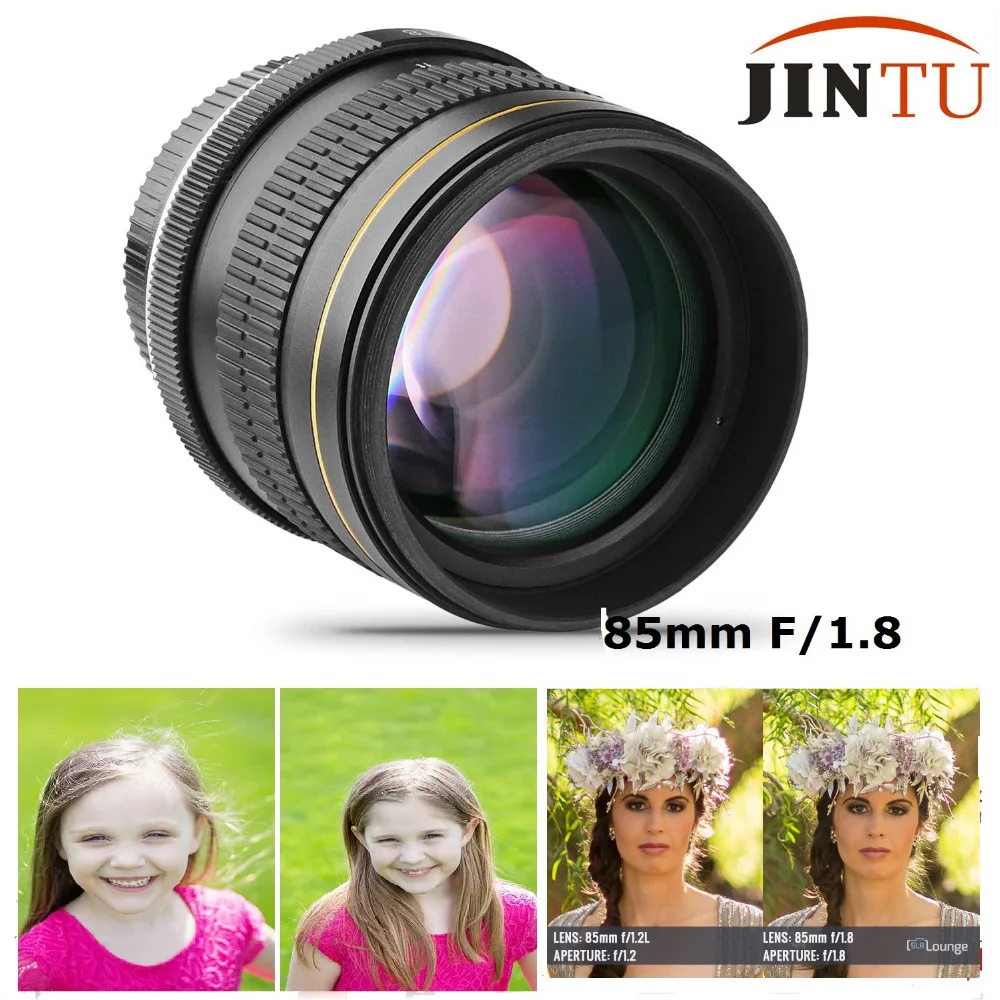 

JINTU 85mm f/1.8 Portrait Aspherical Telephoto Lens for Nikon D5400 D3200 D3400 D5200 D5600 D7200 D810 D800 D850 D90 DSLR Camera