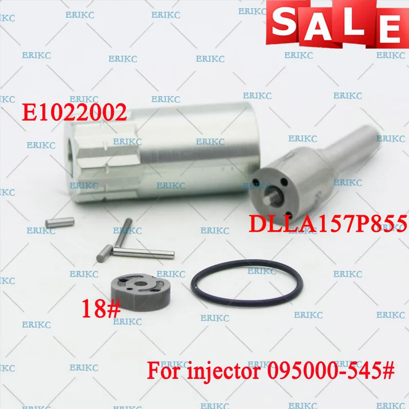 

ERIKC 095000-5450 Injector Overhaul Repair Kits Nozzle DLLA157P855 Valve Plate, Pin, Sealing Ring for Mitsubishi 6M60 ME302143