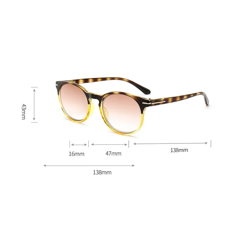 Seemfly леопардовые круглые очки для чтения женщин и мужчин пресбиопические очки унисекс очки при дальнозоркости диоптрий увеличительные очки Новые