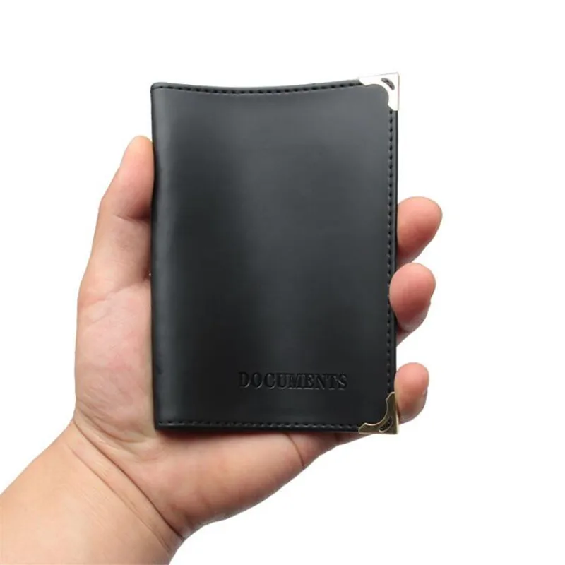 1Pc Russian Auto Driver License Cover Unisex Formal PU Leather Solid Cover For Car Driving Documents Card Credit Holder Case