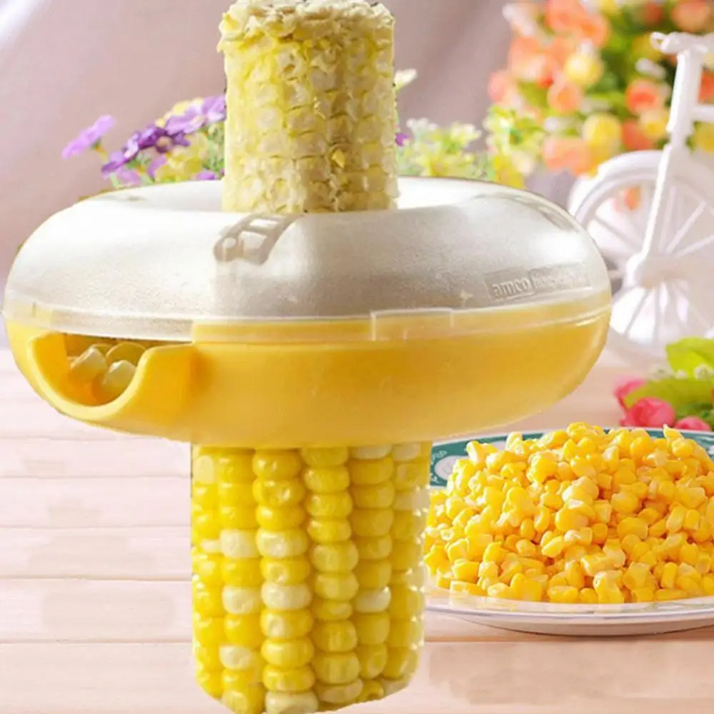 

One Step Corn Stripper Grain Cob Thresher Kerneler Peeler Remover corn kernels Cob Kitchen Accessories Cooking Tools