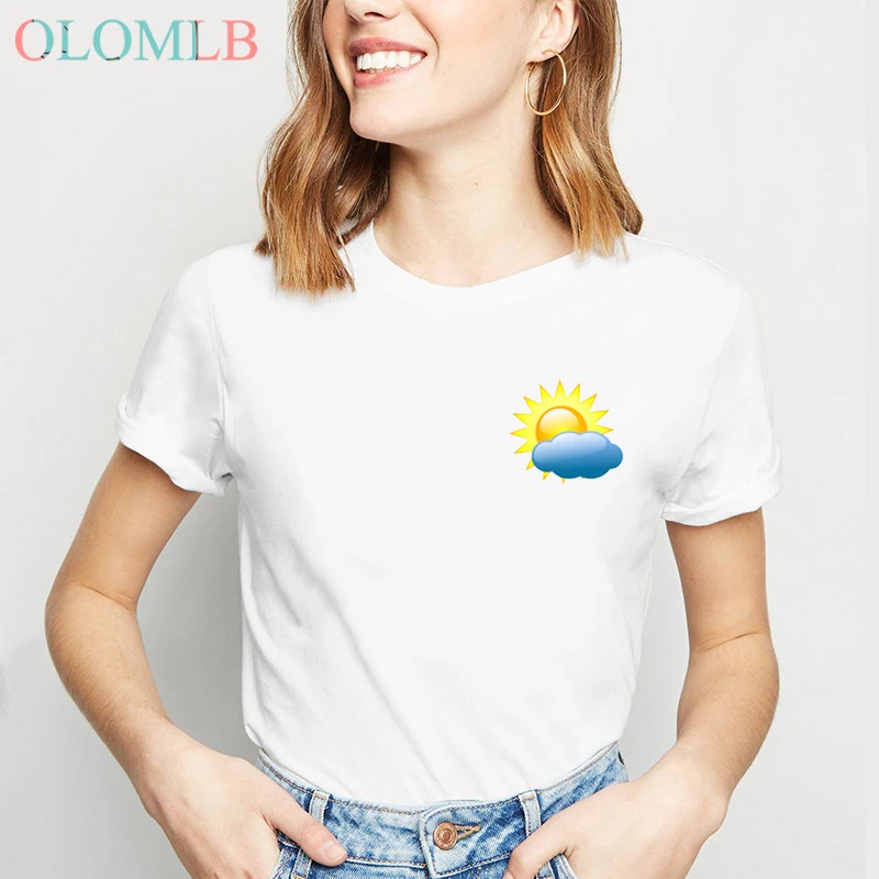 Camisetas Verano Mujer новинка 2019 года забавная тонкая футболка с изображением значка