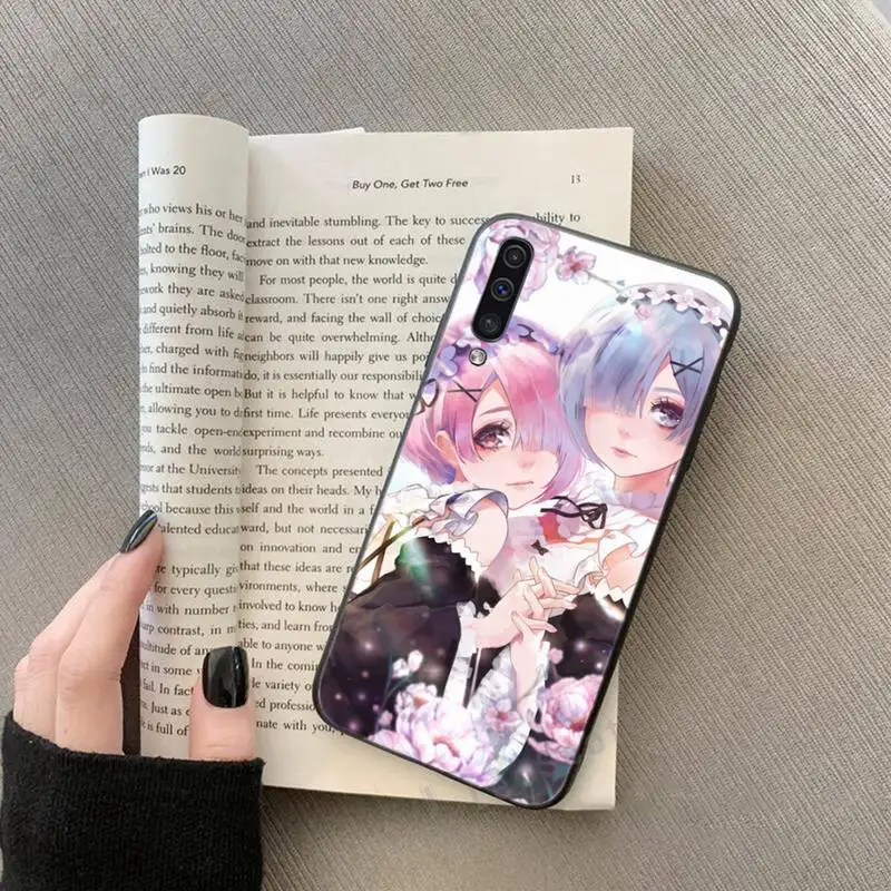 Чехол с рисунком аниме Re ZERO Ram Rem In other World чехол для телефона Samsung Galaxy A 3 6 7 8 10 20 30 40 50