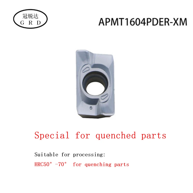 Высокое качество APMT1135 APMT1604 вставки для чугуна закалки APMT1135PDER APMT1604PDER XM H2 M2 blade HRC 70 ° карбидные вставки