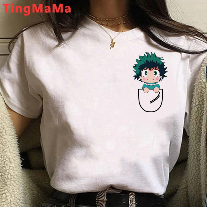 My Hero Academia T Shirt Women Kawaii Cartoon Himiko Toga Graphic Tees Funny Anime Boku No Hero Academia T-shirt Unisex Female oversized t shirt women