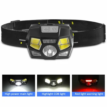 

LED Headlamp USB Rechargeable Headlight Head Lamp Flashlight Camping Waterproof BJStore