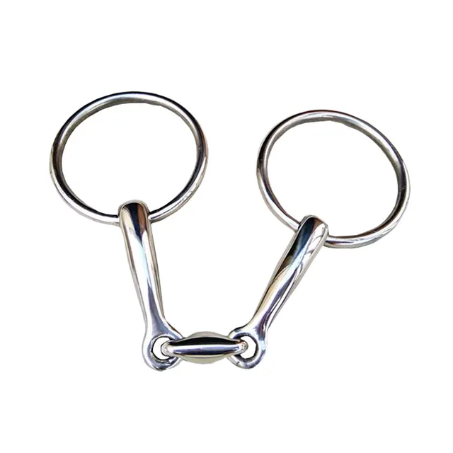 Stainless Steel Loose Ring Snaffle Bit Equestrian Equipment Horse Accessores 10.5cm 3