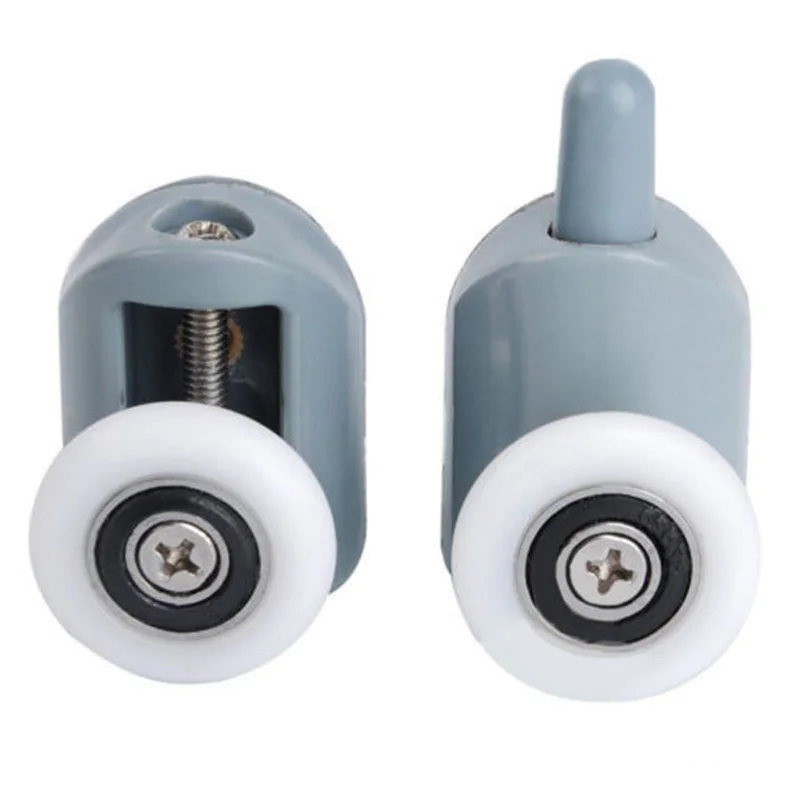 8pcs/set Bathroom Shower Door Sliding Cabins Pulley Castor Enclosures Runners Upper Lower Rollers Wheels-1