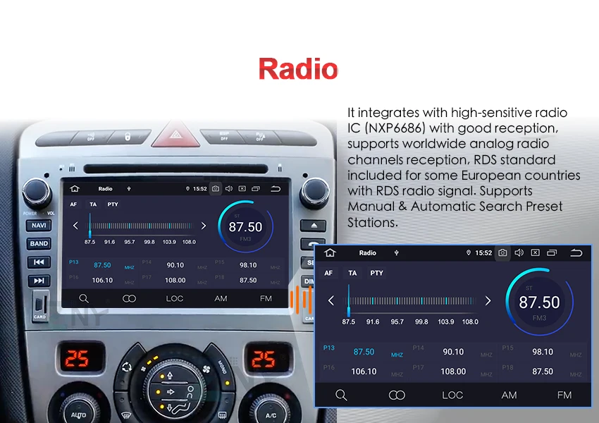 Cheap 7" HD Android 9.0 Car Stereo GPS For Peugeot 308 408 Auto DVD Radio FM RDS Audio Video Headunit WiFi Navigation Backup Camera 7