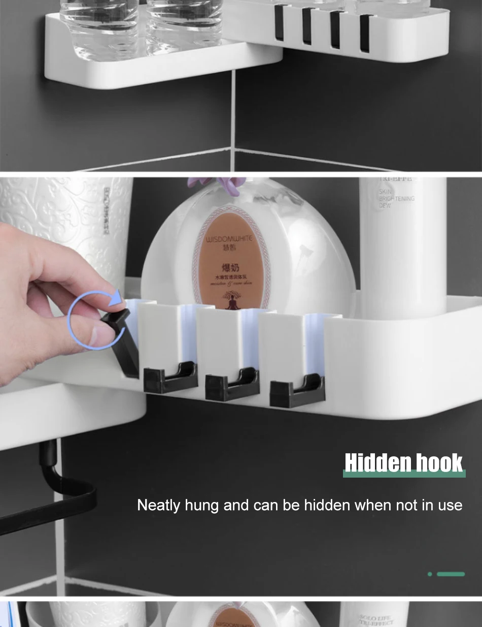 Bathroom Shelf Organizer Rotatable