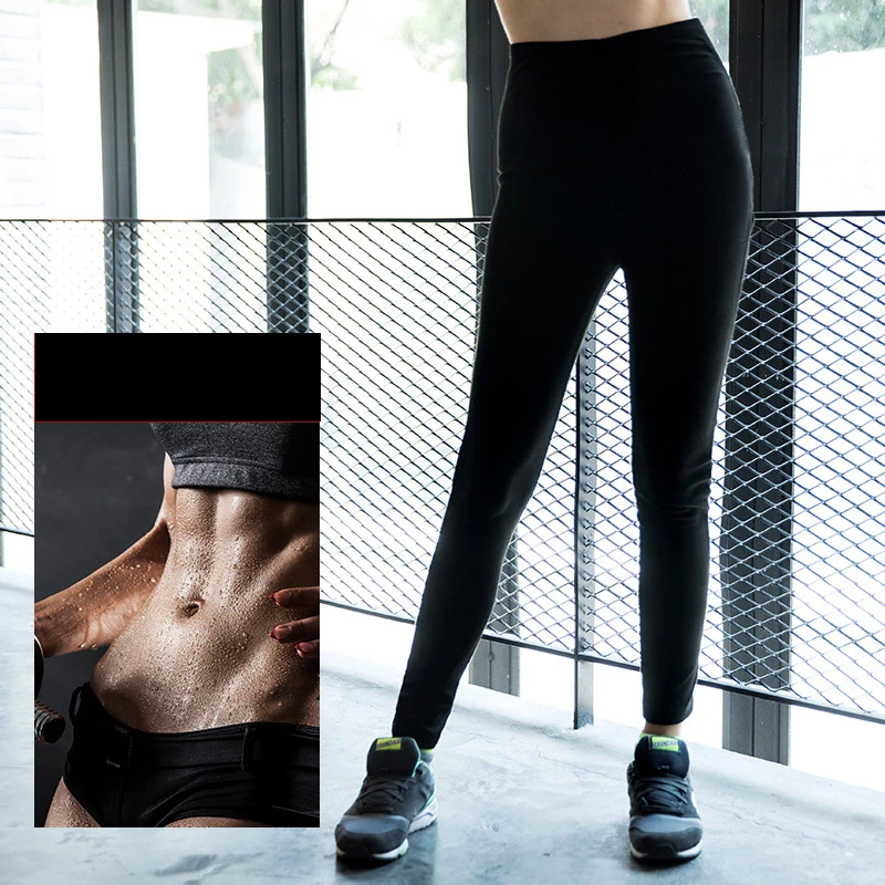 XC Women Hot Shapers Sweat Pants Body Shaper Weight Lose Calorie burned Stretch Slimming Waist Pants Running Yoga Pants