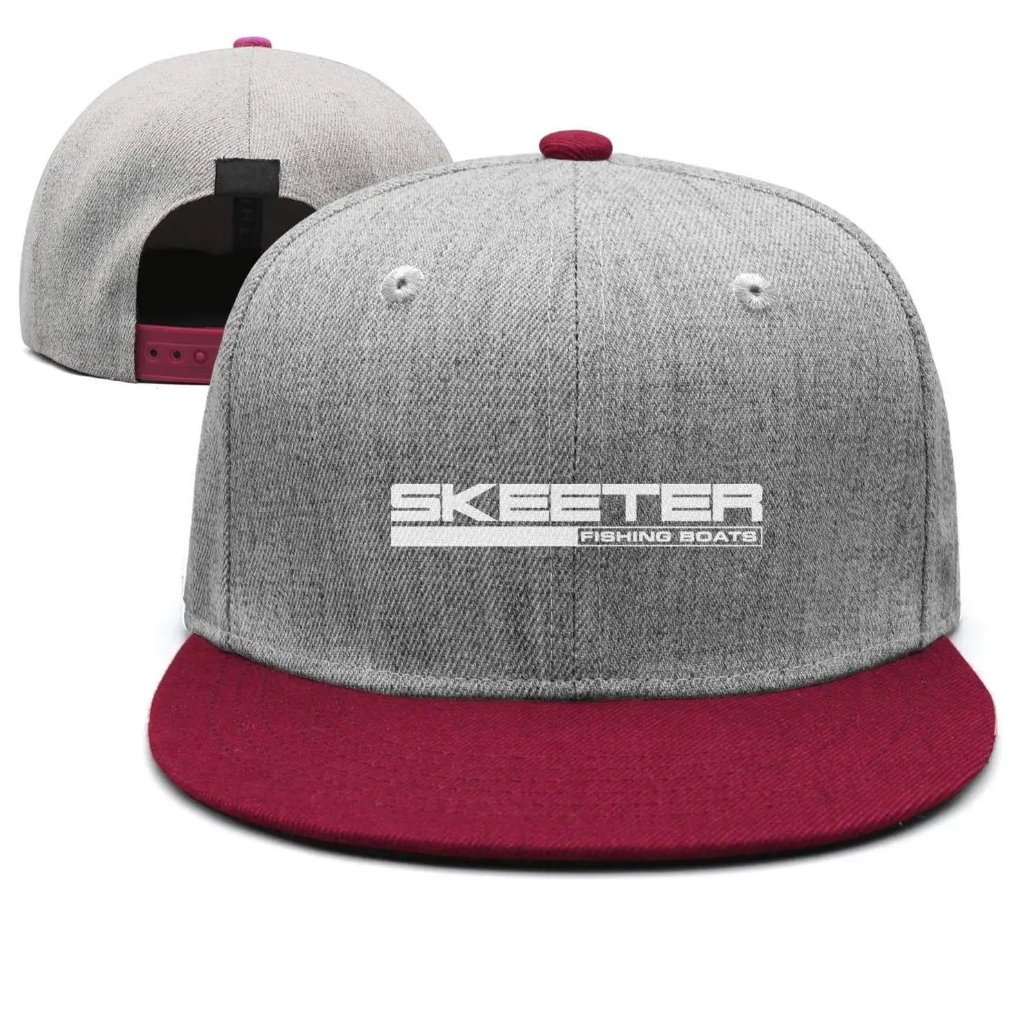 Модная кепка с регулируемым логотипом Skeeter прозрачная красная дизайнерская бейсболка