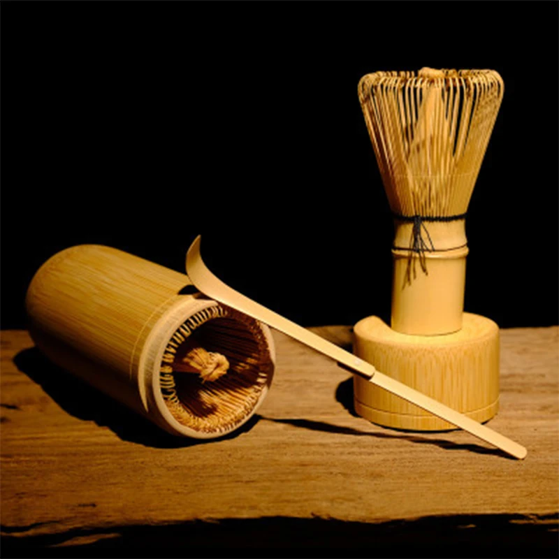 VIFERR Matcha Making Kit Organic Bamboo Matcha Making Set Kit Whisk Hooked Bamboo Scoop Chashaku Matcha Tea Whisk 