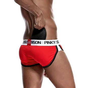 

Enhancement Padded Underwears Briefs For Men Sexy Gay Bulge Enhancing Removable Push Up Cup Underpants Butt Lifter Briefs