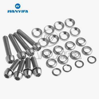 

Wanyifa Bike Bicycle Titanium Ti Bolts Kit for Elixir/Code/Juicy Disc Brake Screws,M6 x 20mm/M6 x 29mm Washers for Caliper Mount