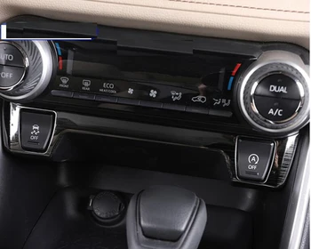 

For Toyota Rav4 Rav 4 2019 2020 Stainless Steel Center Control Function Button Cover Trim Accessories Seat Heat Button Frame