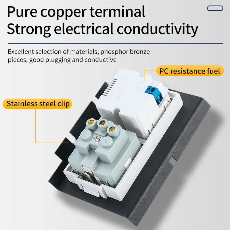 250v fabricante embutido soquete 03