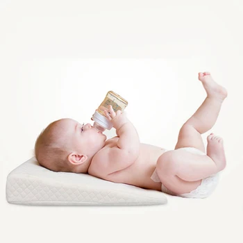 

Newborn Anti-Spit Milk Wedge Pillow Infant Reflux Reducer Anti-rollover Pillow Sleeping Memory Foam Nursing Positioner Pillow