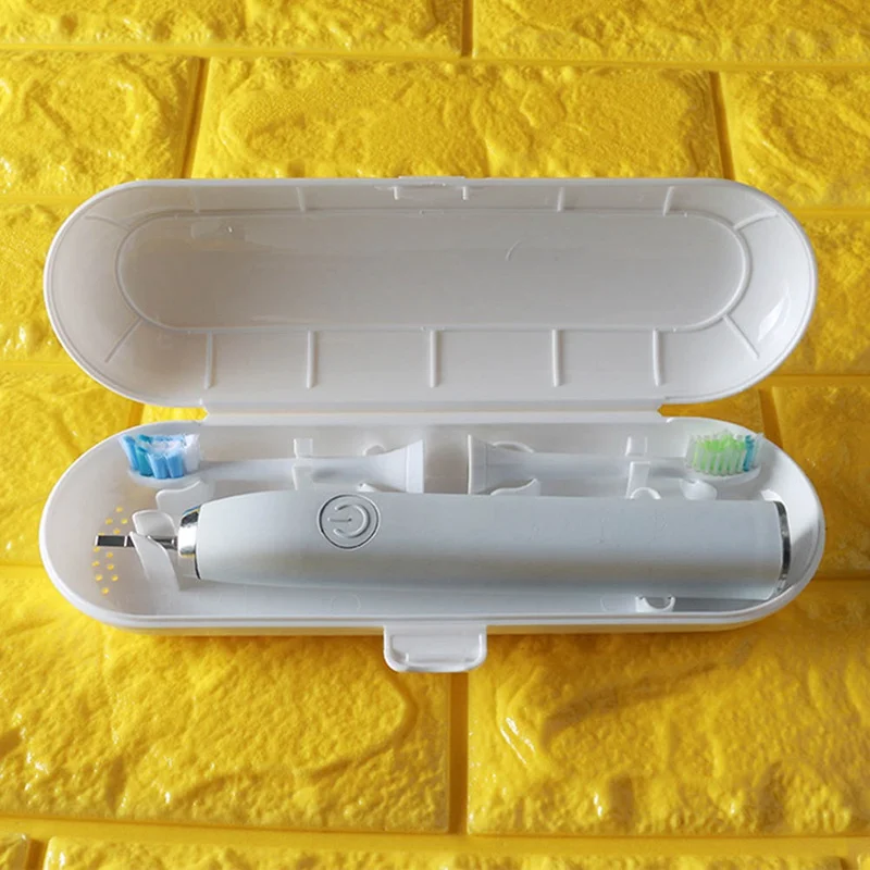 Полезная 1 шт. портативный чехол для зубной щетки Аксессуары для ванной комнаты Электрический футляр для зубной щетки ящик для путешествий - Цвет: WT
