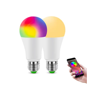 

Wireless Bluetooth 4.0 E27 Smart Bulb LED Lamp 110V 220V Home Lighting RGBW RGBWW Magic Neon Lamp Dimmer Compatible IOS /Android