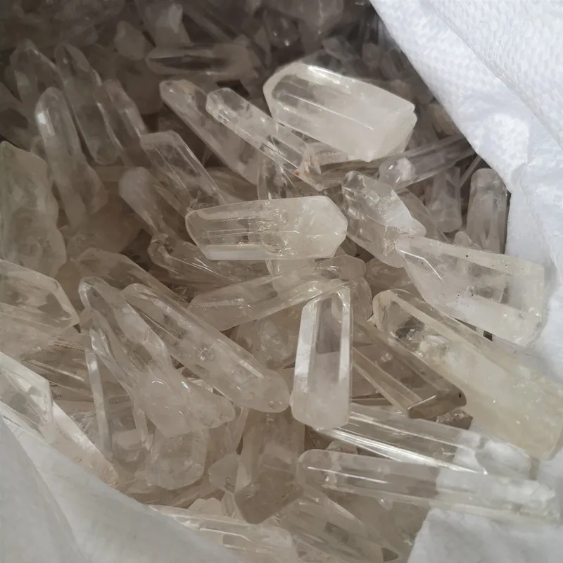 100g Polishing Natural Clear Quartz Crystal Points Terminated Wand Specimen 