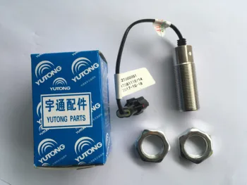 

free shipping terca retarder speed sensor thread inductor with two nuts for yutong bus higer bus kinglong bus