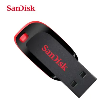 SanDisk-unidad Flash USB 128 memoria USB, original, 2,0 GB/64GB/32GB/16GB