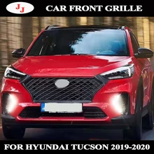 Для hyundai Tucson Передняя гоночная решетка FUSION гриль Маска Крышка грили подходит для FUSION MONDEO Черный Серебристый Автомобиль Стайлинг