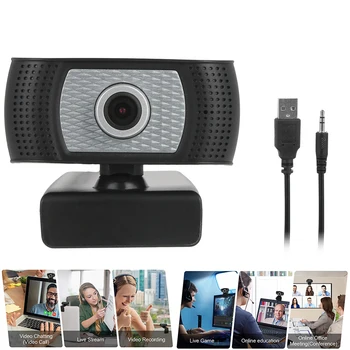 

Webcam Fixed Focus Computer Free Driver With Microphone Webcam 720P Webcam For PC Laptop Desktop