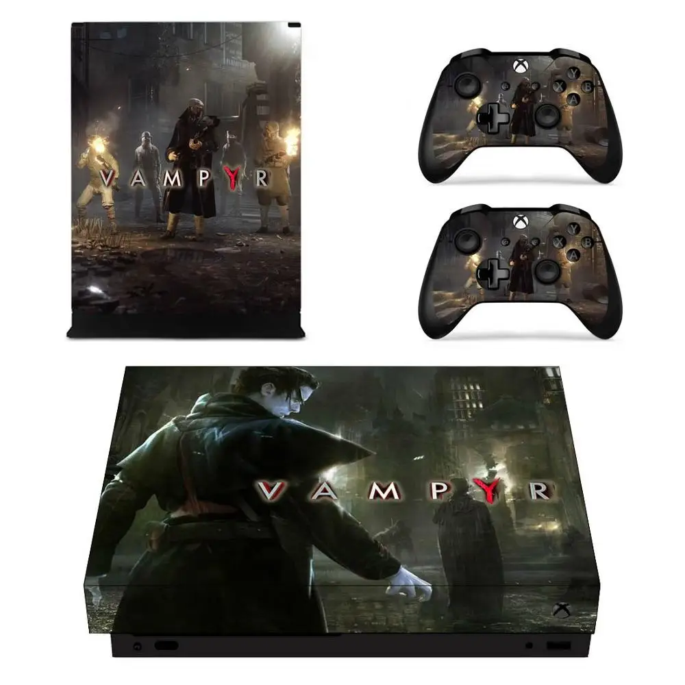 Vampyr стикер s для Xbox One X виниловые наклейки на кожу Наклейки Обложка Pegatinas для Xbox one X консоли пульта дистанционного управления скины