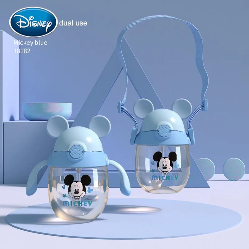 Disney baby cup Детская кружка с ремнем питьевое молоко PPSU детская обучающая емкость с безмен Бутылка чайник