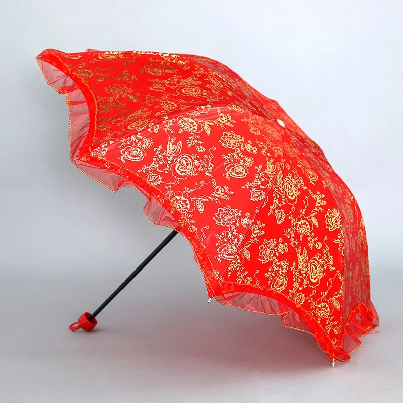 Red lace parasol Clearance