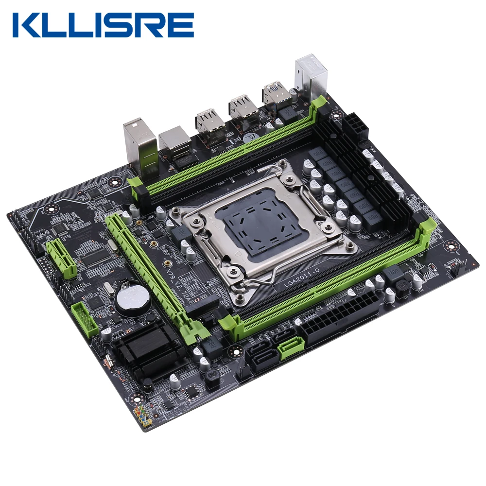 Материнская плата Kllisre X79 чип USB3.0 LGA2011 Mini ATX combos E5 2620 V2 CPU 4 шт. x ГБ = 16 Гб DDR3 1333 МГц ECC