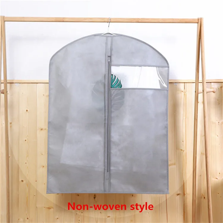 thumbnail image 1 of Lote de 6 unidades de fundas antipolvo con cremallera, organizador de tela PEVA, bolsas de almacenamiento de ropa para el hogar, bolsas transparentes, 1 of 5