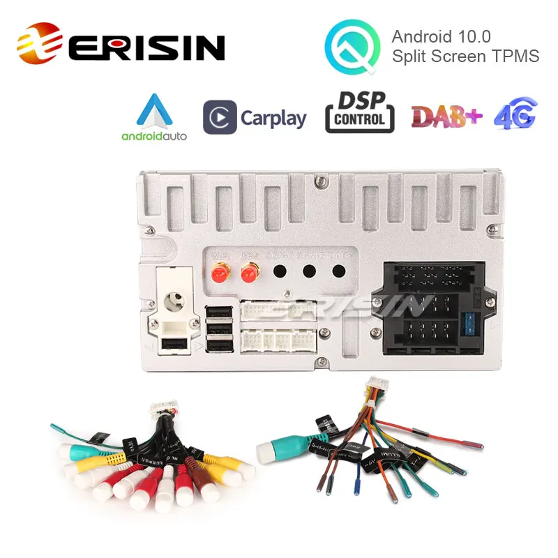 Erisin ES8171F 7 &quotAndroid 10 0 автомобильный DVD CarPlay &amp Auto GPS TPMS DAB + DSP DVR Canbus для FIAT BRAVO
