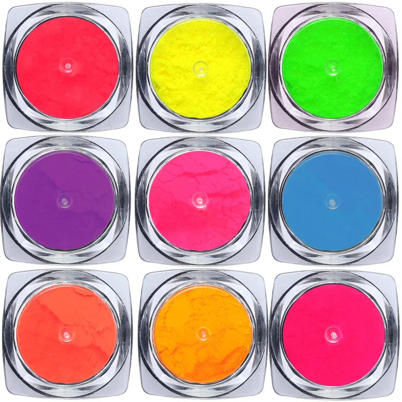 1 Box Neon Pigment Powder Nail Fluorescence Gradient Glitter Summer Shinny  Dust Ombre DIY Nail Art Decor Manicure CHYE01-13-1 - Price history & Review, AliExpress Seller - Full Beauty Official Store