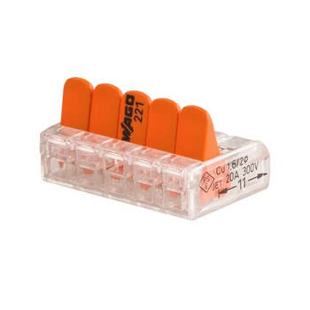 

20pcs Universal Cable Wire Connectors Fast Home Compact Wire Connection Push In Wiring Terminal Block