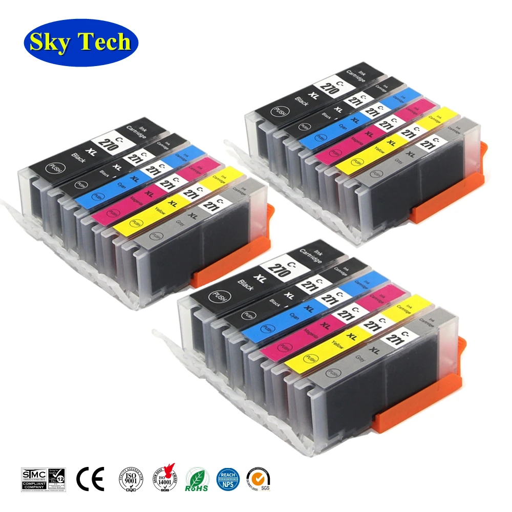 Совместимые картриджи для Canon PGI270 CLI271 PGI 270 CLI 271 Pixma MG5720/MG6820/MG7720/TS5020/TS6020/TS8020/TS9020 и т.