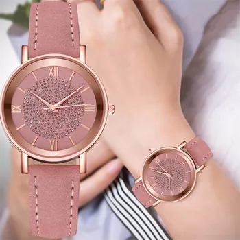 

Luxury Ladies Watches Fashion Simple Frosted Inlaid Diamond Belt Ladies Quartz Watch Gift Women Wristwatch Jewelry mujer