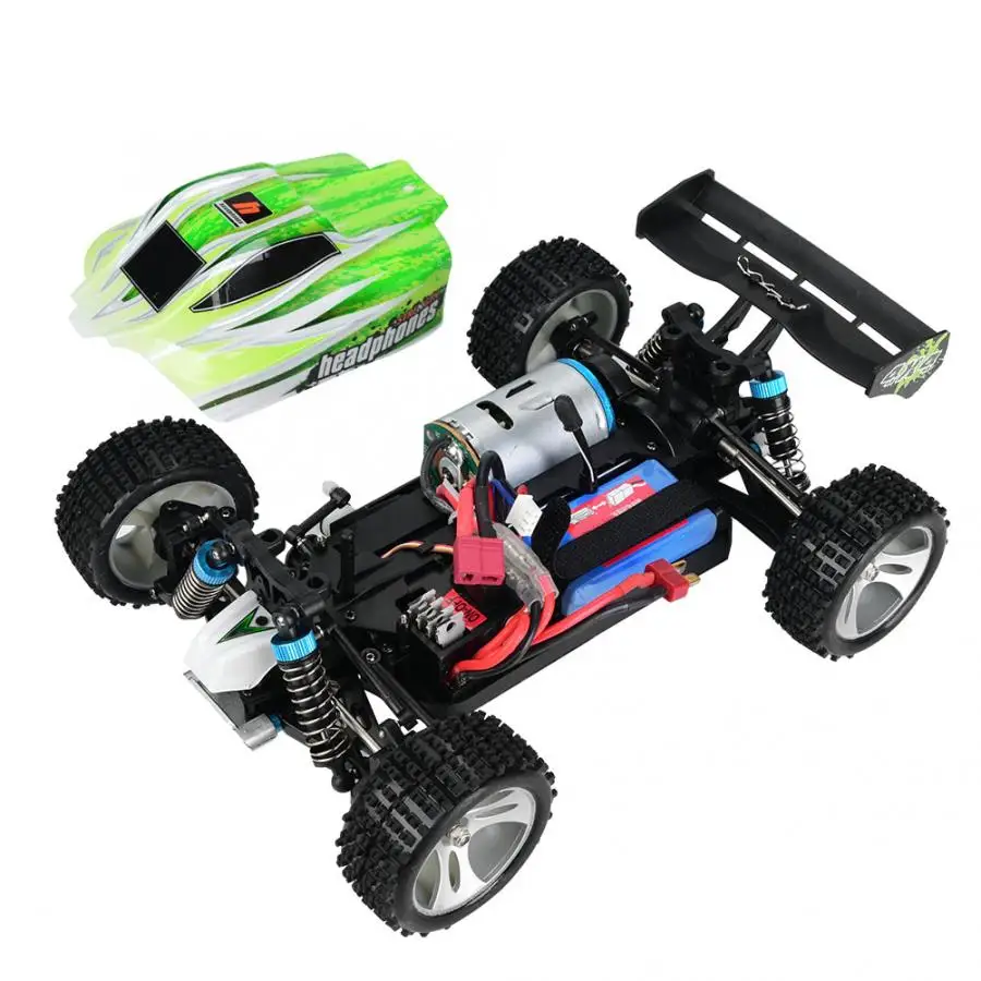 Горячая WLtoys A959-B 2 4G 1/18 RC автомобиль 4WD 70 км/ч Электрический RTR внедорожный с