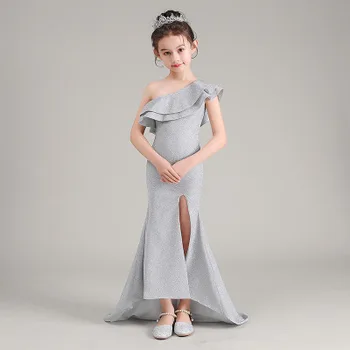 

ruffles fustana per femij party dress for kids girl 2020 summer evening dresses long flower girls prinsessenjurken meisjes
