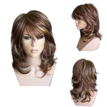 Charisma – perruque Lace Front Wig synthétique sans colle, Body Wave longue, couleur noire, raie latérale moyenne, pour femmes européennes et américaines L * 5 