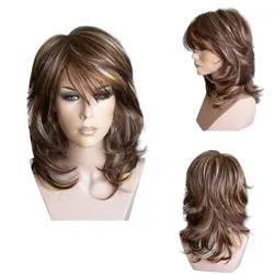 Charisma Long Body Wave Synthetic Lace Front Wig Black Color Wigs Medium Side Part Wig Glueless Wigs For Europe and US Women L*5