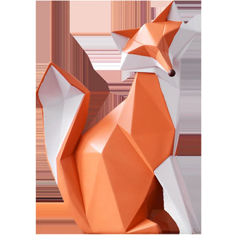 Resin Crafts Room Animal Decoration, Simple Fox, Luxury, Small, Modern, Home