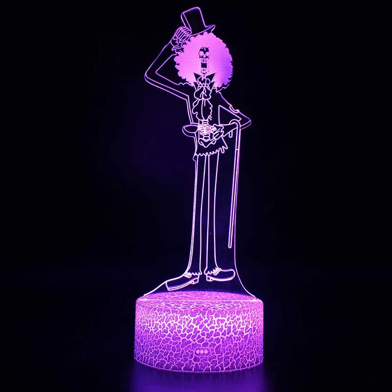 Novelty Lighting One Piece Anime 3D illusion LED Lamp Luffy Zoro Model Night LightsKids Room Decoration Creative Christmas Gifts - Color: MY-894