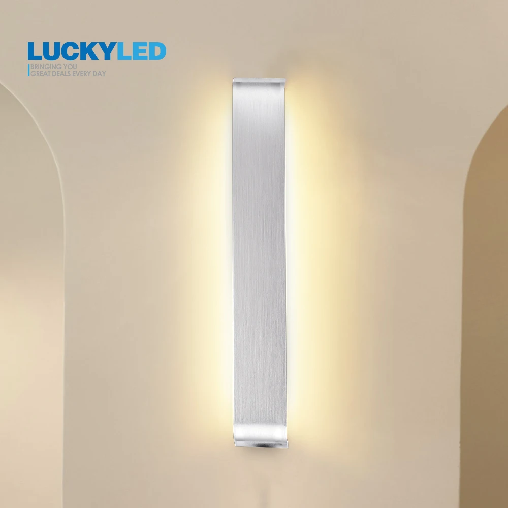 LUCKYLED настенный светильник в скандинавском стиле 5 Вт 10 Вт 14 Вт 18 Вт AC 85-265 в светодиодный настенный светильник для гостиной спальни прикроватный бра современный настенный светильник