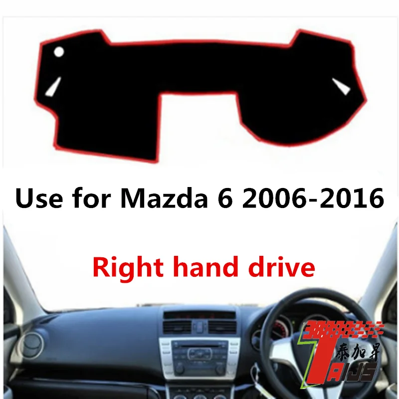 Коврик Taijs для приборной панели автомобиля 3 цвета из полиэстера Mazda 6 2006 2007 2008 2011