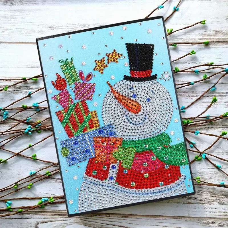 60 страниц Алмазный альбом для рисования DIY Рождество Navidad алмаз особенной формы вышивка крестиком A5 тетрадь Дневник Книга