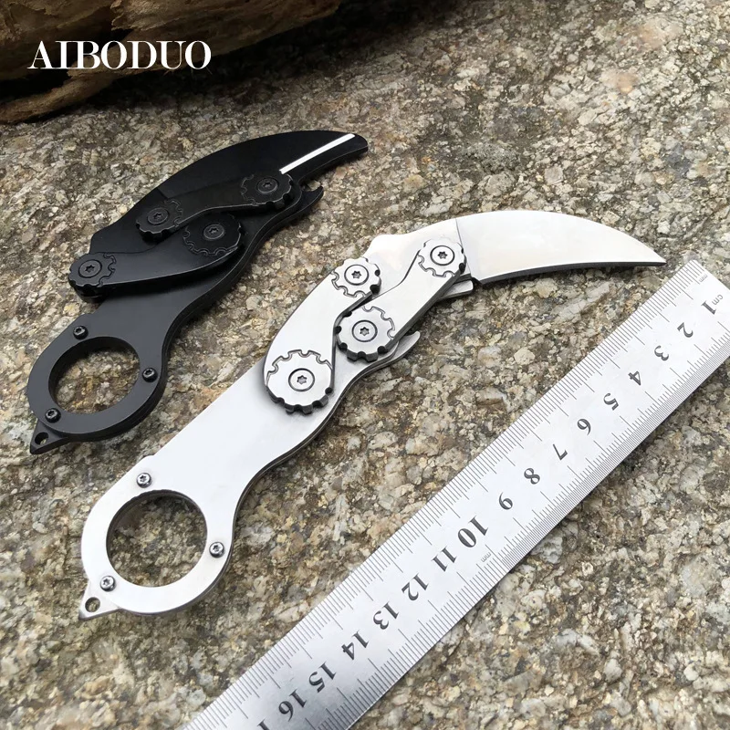 CS GO складной нож коготь 440C Лезвие Karambit для выживания тактические охотничьи