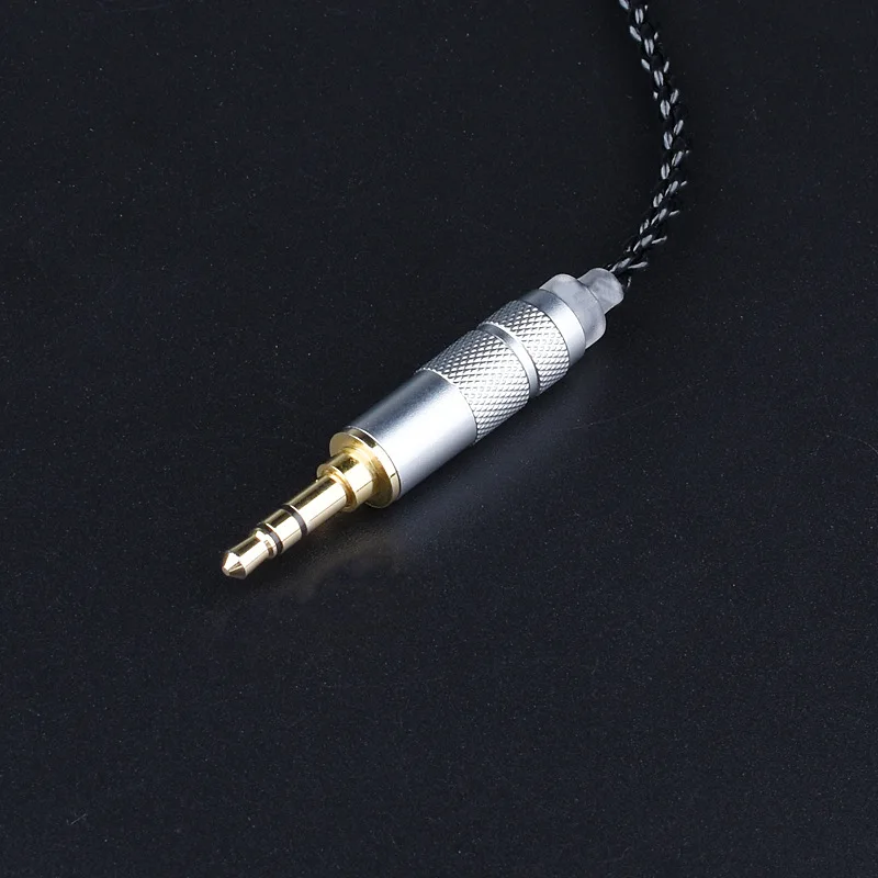 3 5 JACK Audio Headphone Upgrade Cable For Shure SE215 SE535 SE846 Single Crystal Copper Silver Plating DIY Headphone Cable